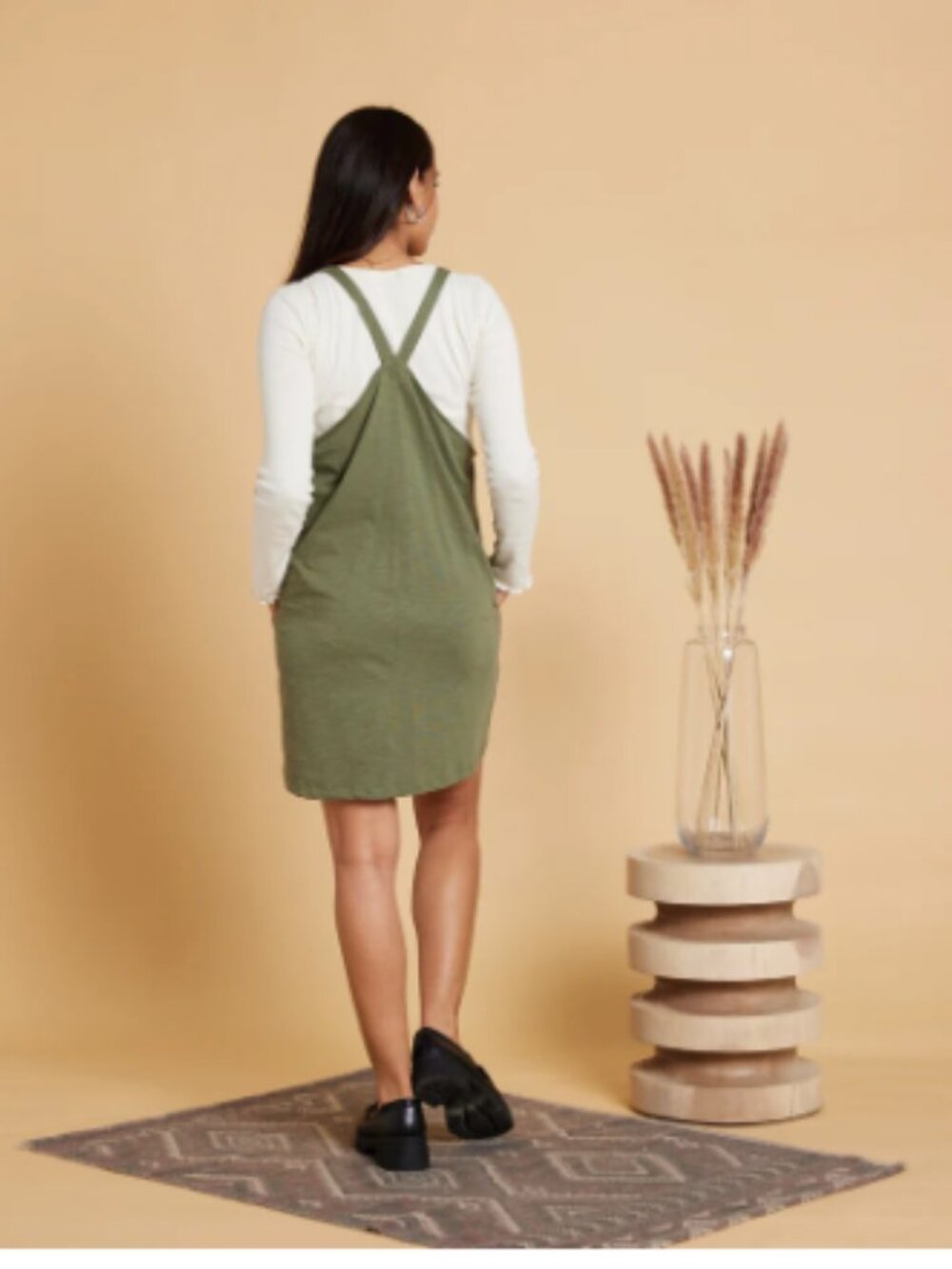 Known Supply Macy Dress Overall Organic Cotton Pockets - Picture 2 of 8